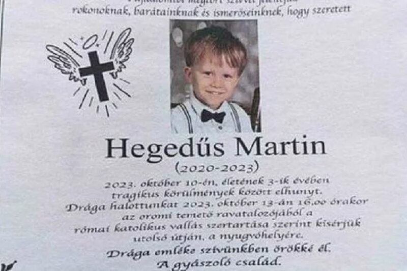 Utolsó útjára kísérték a 3 éves Martint…hófehér apró koporsóban helyezték végső nyugalomra