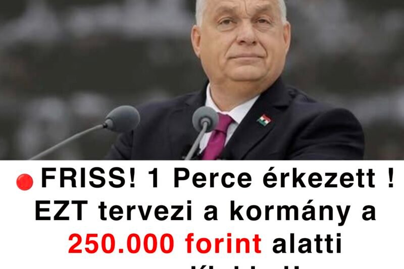🔴 FRISS! 1 Perce érkezett ! Fordulat jöhet az alacsony nyugdíjaknál? Új lépés készül a 250 ezer forint alatti ellátások ügyében 2026-ban