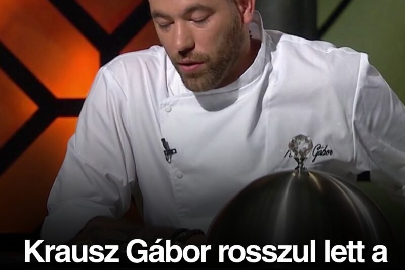 Krausz Gábor rosszul lett a kamerák előtt – Azonnal közbe kellett avatkozni a Séfek séfe forgatásán!