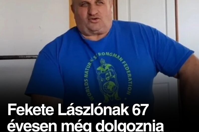 Fekete Lászlónak 67 évesen még dolgoznia kell: „Egy heti kajámra elég a nyugdíjam”