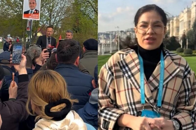 Gáspár Evelin nekiment a tiszásoknak, miután EZT művelték Szijjártó Péterrel, a politikai gyűlésen…Videó