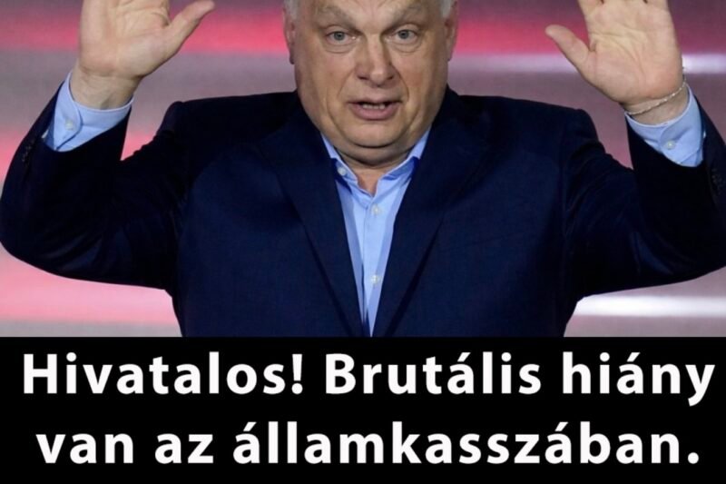 Hivatalos! Brutális hiány van az államkasszában.Mutatjuk a számokat