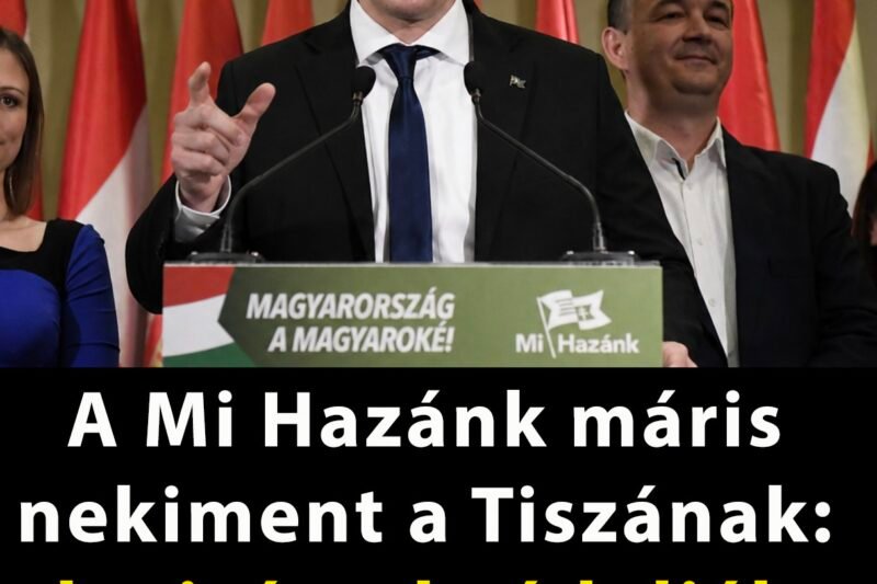 A Mi Hazánk máris nekiment a Tiszának: luxizással vádolják Magyar Péteréket
