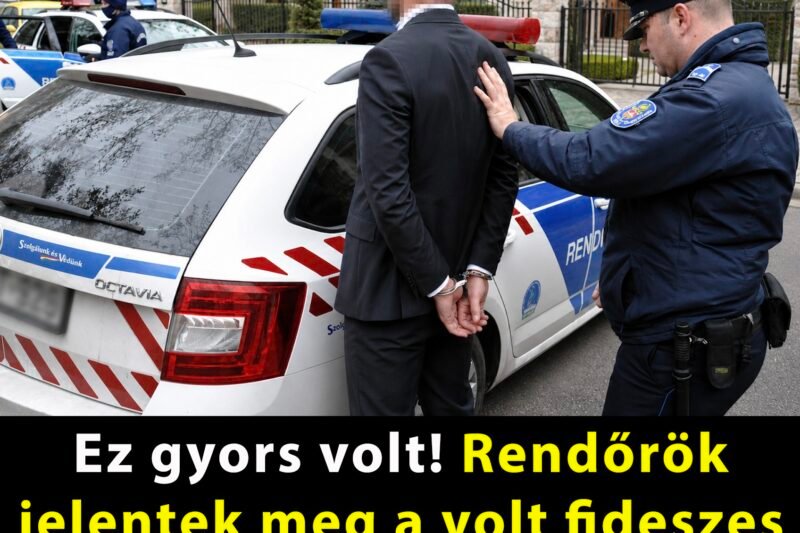 Ez gyors volt! Rendőrök jelentek meg a volt fideszes politikus házánál
