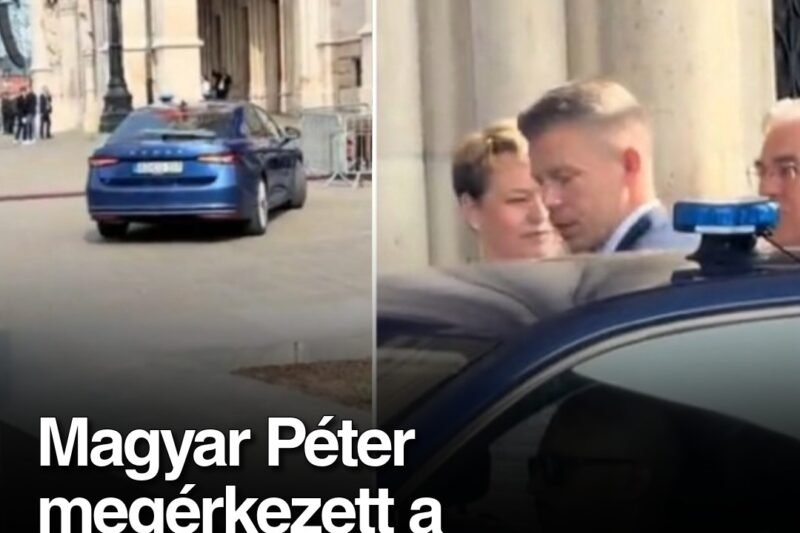 Magyar Péter megérkezett a Parlamenthez: órákon belül megválaszthatják miniszterelnöknek