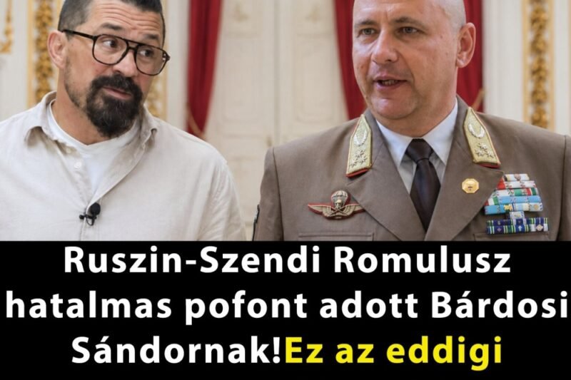 Ruszin-Szendi Romulusz hatalmas pofont adott Bárdosi Sándornak!Olyat szólt be Bárdosi Sándornak , hogy a fal adta a másikat, ez az eddigi legkeményebb kritika ! 👇 𝗖𝗶𝗸𝗸 𝗮 𝗵𝗼𝘇𝘇𝗮́𝘀𝘇𝗼́𝗹𝗮́𝘀𝗯𝗮𝗻
