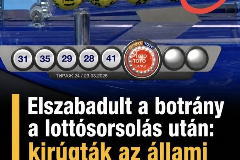 Elszabadult a botrány a lottósorsolás után: kirúgták az állami szerencsejáték cég vezetőit – videó