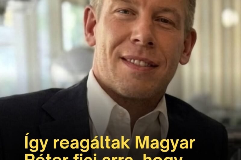 Így reagáltak Magyar Péter fiai arra, hogy édesapjuk miniszterelnök lett: