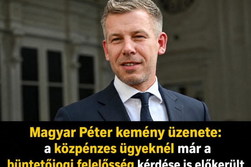 Magyar Péter kemény üzenete: a közpénzes ügyeknél már a büntetőjogi felelősség kérdése is előkerült