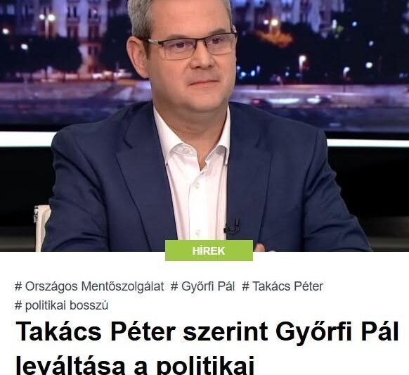 Takács Péter szerint Győrfi Pál leváltása a politikai bosszúhadjárat része