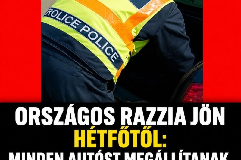 Országos razzia indul hétfőtől: sok autós számíthat ellenőrzésre.