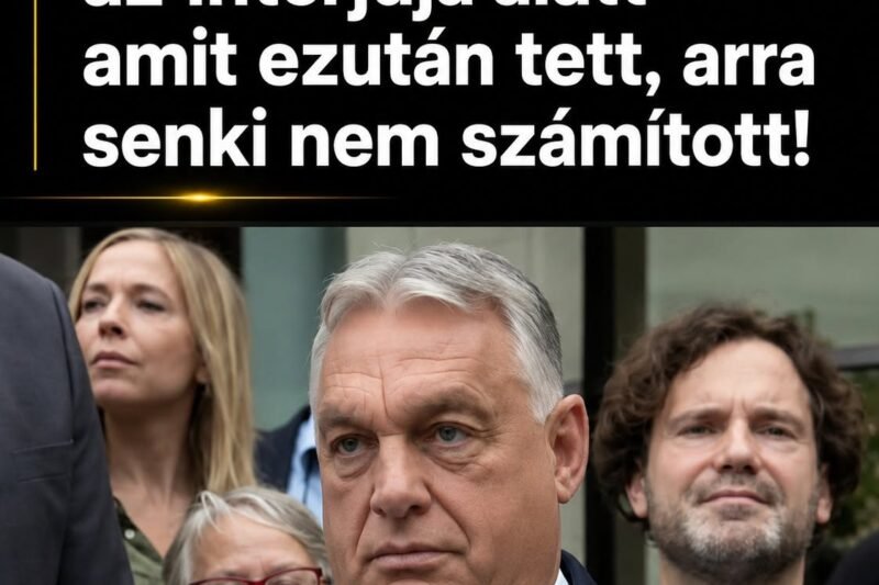 Bekiabáltak Orbánnak az interjúja alatt – amit ezután tett, arra senki nem számított!