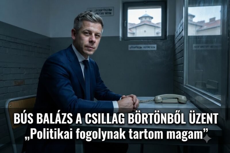 BÚS BALÁZS A CSILLAG BÖRTÖNBŐL ÜZENT „Politikai fogolynak tartom magam”
