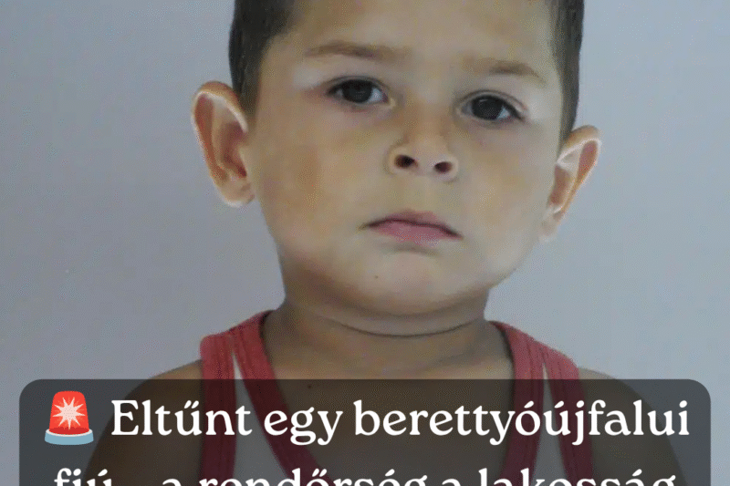 Eltűnt Mező Krisztián Kevin – egy megosztással sokat segíthetsz!