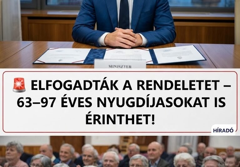 🚨 Elfogadták a rendeletet! 63–97 éves nyugdíjasok, készüljetek!