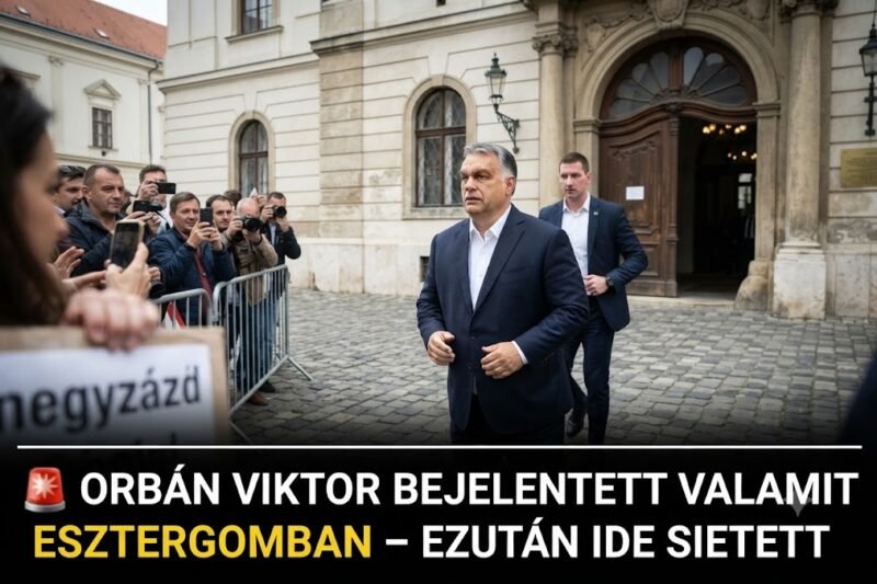 🚨 Az esztergomi Háborúellenes Gyűlésen jelentette be, majd elhagyta Orbán Viktor a helyszínt – IDE sietett
