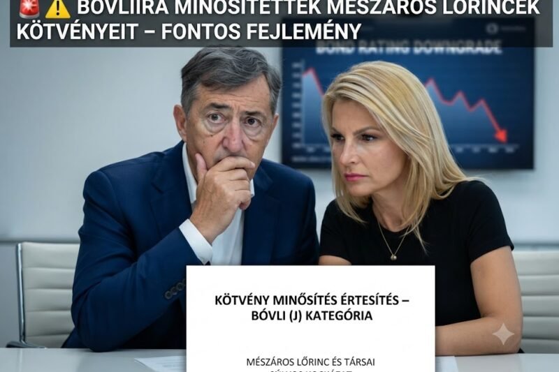 ⚠️ Bóvlira minősítették Mészáros Lőrincék kötvényeit – komoly pénzügyi jelzés érkezett
