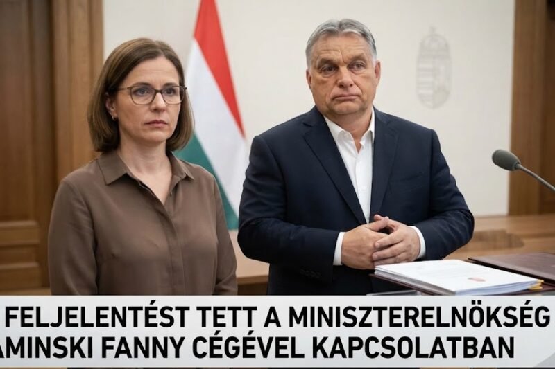 🚨 Feljelentést tett a Miniszterelnökség Kaminski Fanny cégével kapcsolatban