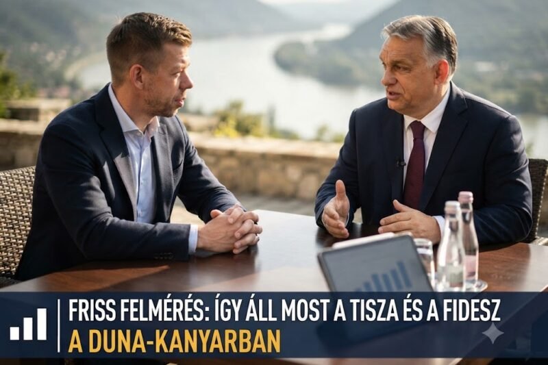 📊 Most így áll a TISZA és a Fidesz a friss felmérés szerint