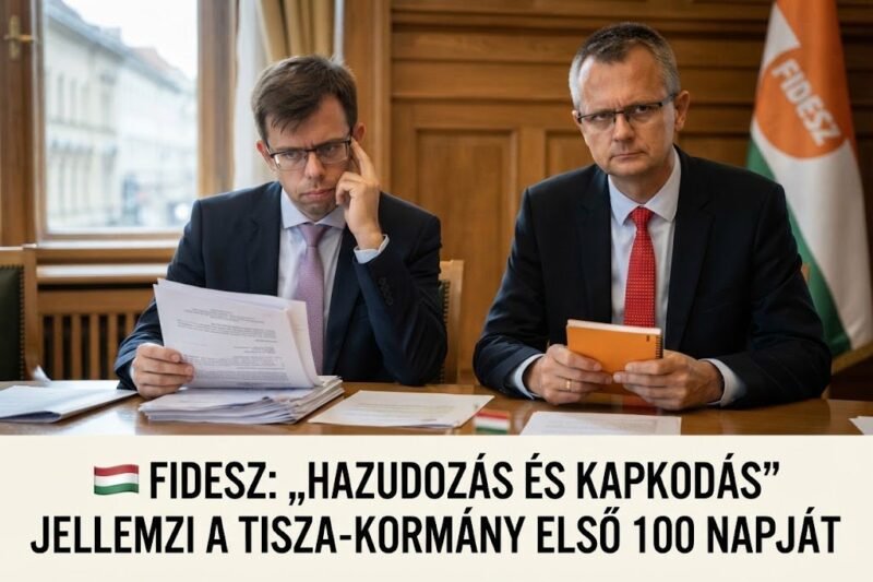 🇭🇺 FIDESZ: „HAZUDOZÁS ÉS KAPKODÁS” JELLEMZI A TISZA-KORMÁNY ELSŐ 100 NAPJÁT – Magyarmozaik.com