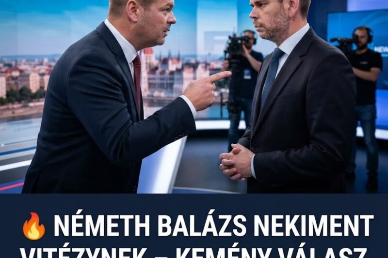 🔥 Németh Balázs nekiment Vitézynek, aztán a miniszter úgy helyretette, hogy mindenki felkapta a fejét