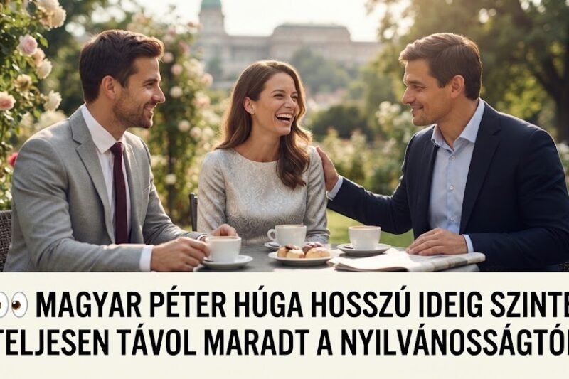 👀 MAGYAR PÉTER HÚGA HOSSZÚ IDEIG SZINTE TELJESEN TÁVOL MARADT A NYILVÁNOSSÁGTÓL