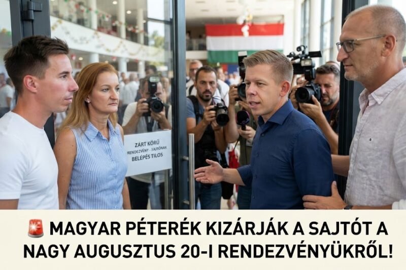 🚨 MAGYAR PÉTERÉK KIZÁRJÁK A SAJTÓT A NAGY AUGUSZTUS 20-I RENDEZVÉNYÜKRŐL!