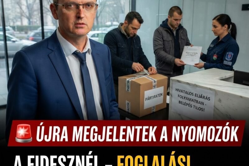 🚨 Már lefoglalási paranccsal érkeztek: újra megjelentek a nyomozók a Fidesznél!