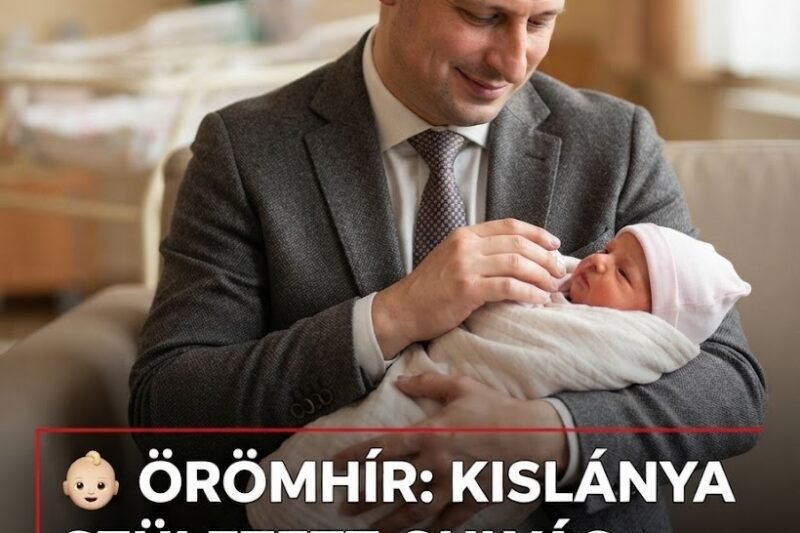 Gulyás Gergelynek kislánya született