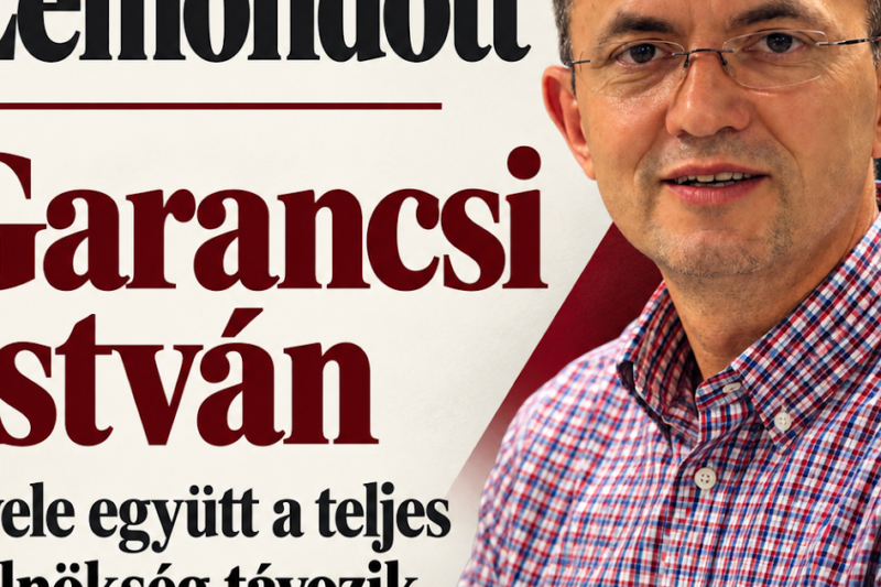 Garancsi István lemondott