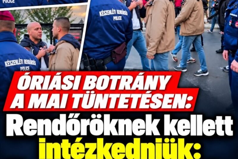Óriási botrány a mai tüntetésen, a rendőröknek kellett intézkednie: Magyar Pétert vette célba az ismert bajkeverő – MindenegybenBlog