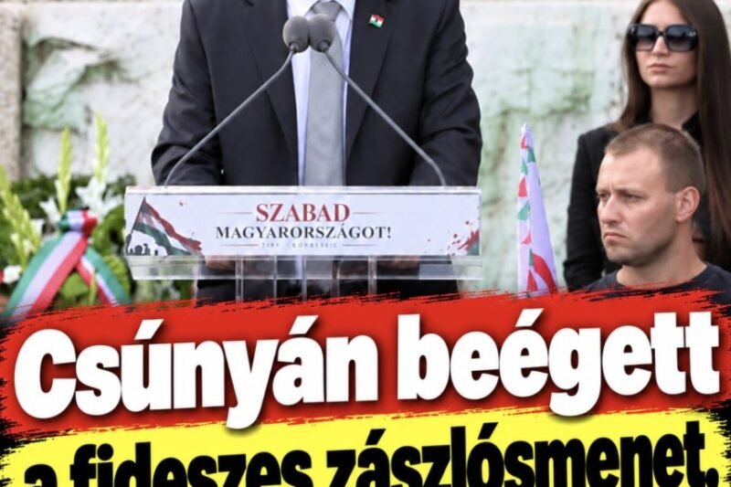Csúnyán beégett a fideszes zászlósmenet, ezt nézzétek – MindenegybenBlog